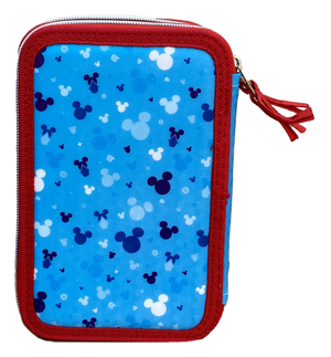Astuccio Scuola 3d Mickey Mouse DISNEY Topolino Multiscomparto 3 Zip Portacolori Pennarelli Giotto - Mic0794
