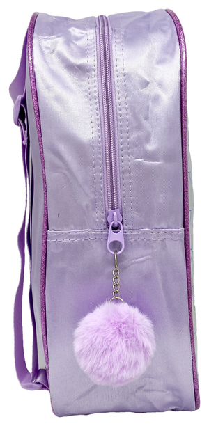 Zaino Sirena con Pon Pom Grafica Iridescente Borsa Scuola Tempo Libero - 18271526