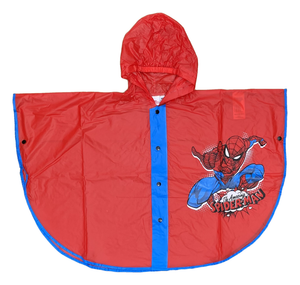 Set Pioggia Mantellina + Ombrello Pieghevole Spiderman MARVEL 7/8 Anni Bambino - M04609mc+m04605mc