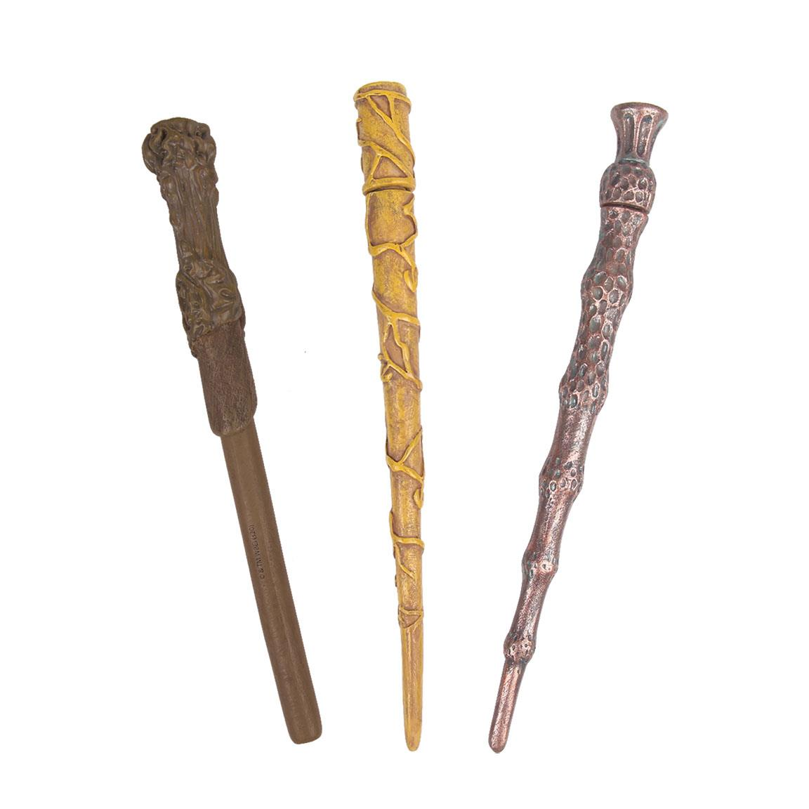 Set Penne Harry Potter Hogwarts 3 Bacchette Confezione Regalo - 3341
