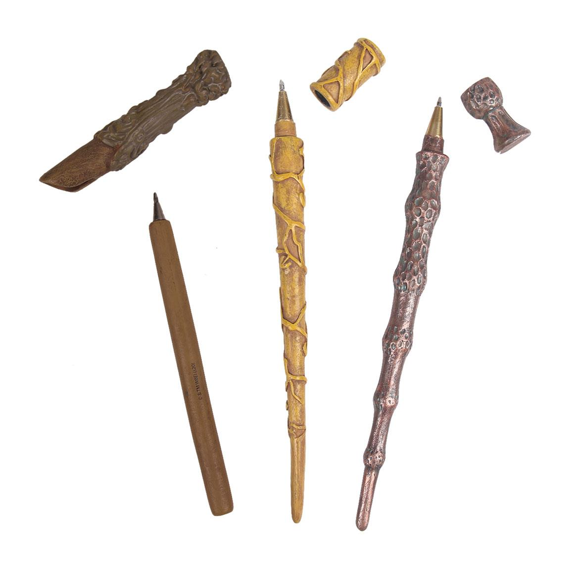 Set Penne Harry Potter Hogwarts 3 Bacchette Confezione Regalo - 3341