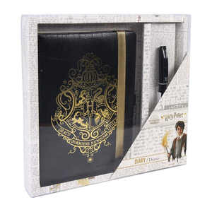 Set Block Notes + Penna Harry Potter Hogwarts Diario Appunti Confezione Regalo - 3337