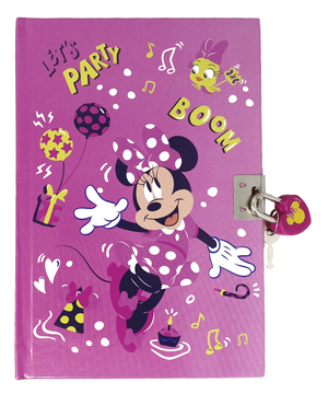 Diario Segreto con Lucchetto Minnie Mouse DISNEY + Accessori in Confezione Regalo - Min0822