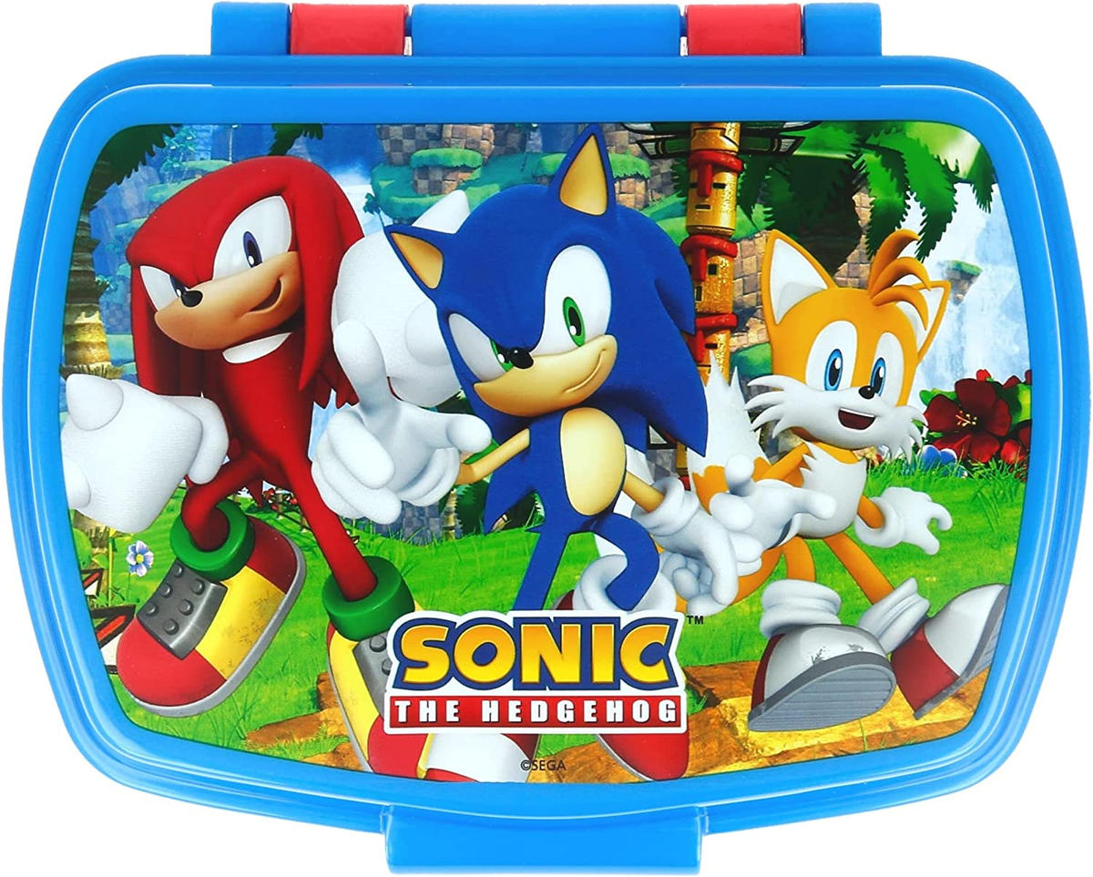 Set Sonic Bicchiere con Cannuccia + Portamerenda Bpa Free - Sonic22/2pz