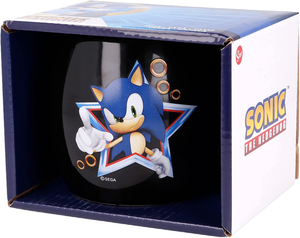 Tazza Mug Sonic Riccio Supersonico in Ceramica Bombata 350 Ml in Confezione - Stt499