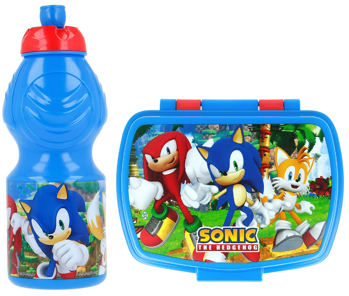 Set Sonic Borraccia Sport + Portamerenda Bpa Free - Porbor/sonic