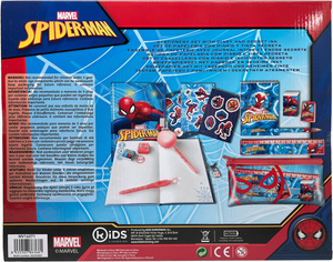 Diario Segreto Spiderman MARVEL con Accessori 13 Pezzi Cancelleria Stickers - Mv16071