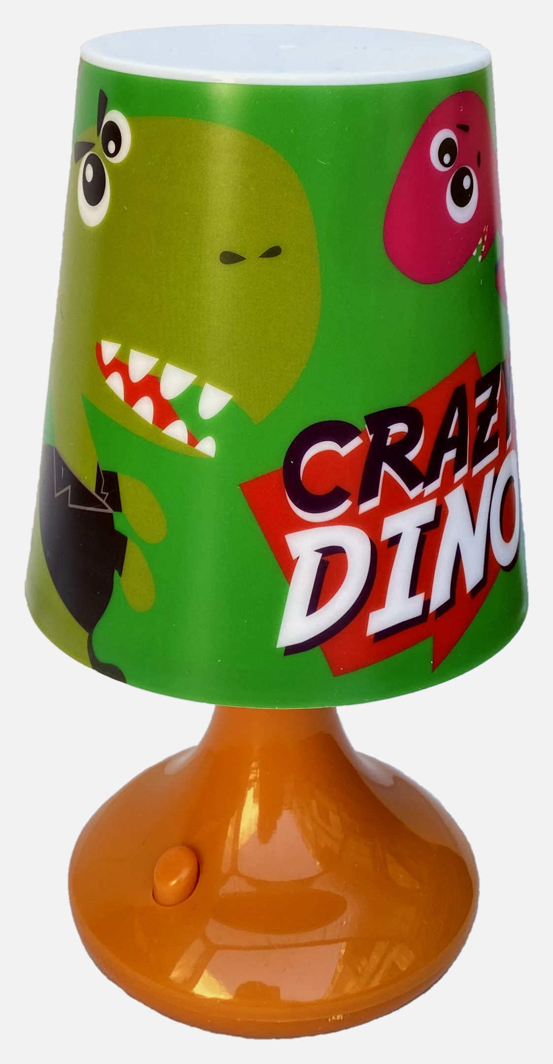 Luce Lampada Crazy Dino Dinosauri Comodino a Batterie Confezione Regalo - Kl10791