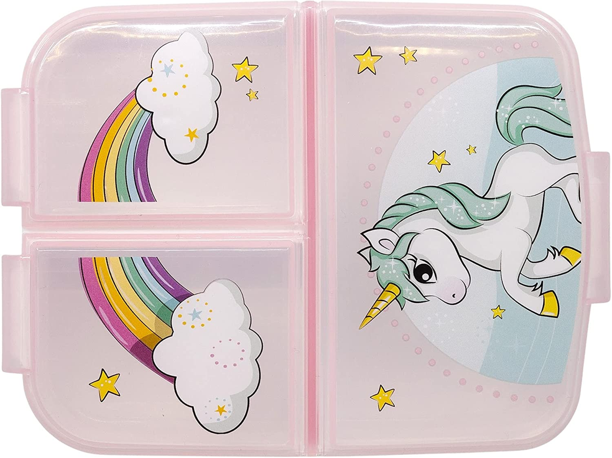 Portamerenda Multiscomparto Unicorno Porta Pranzo Scuola Tempo Libero - St09722