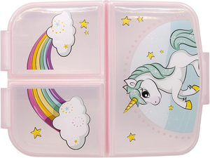 Portamerenda Multiscomparto Unicorno Porta Pranzo Scuola Tempo Libero - St09722