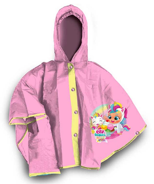 Set Pioggia Mantellina + Ombrello Cry Babies Bamboline 5/6 Anni Bambina - Cb2486mc+cb2485mc