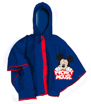 Set Pioggia Mantellina + Ombrello Topolino DISNEY 7/8 Anni Bambino - D04554mc+d04552mc