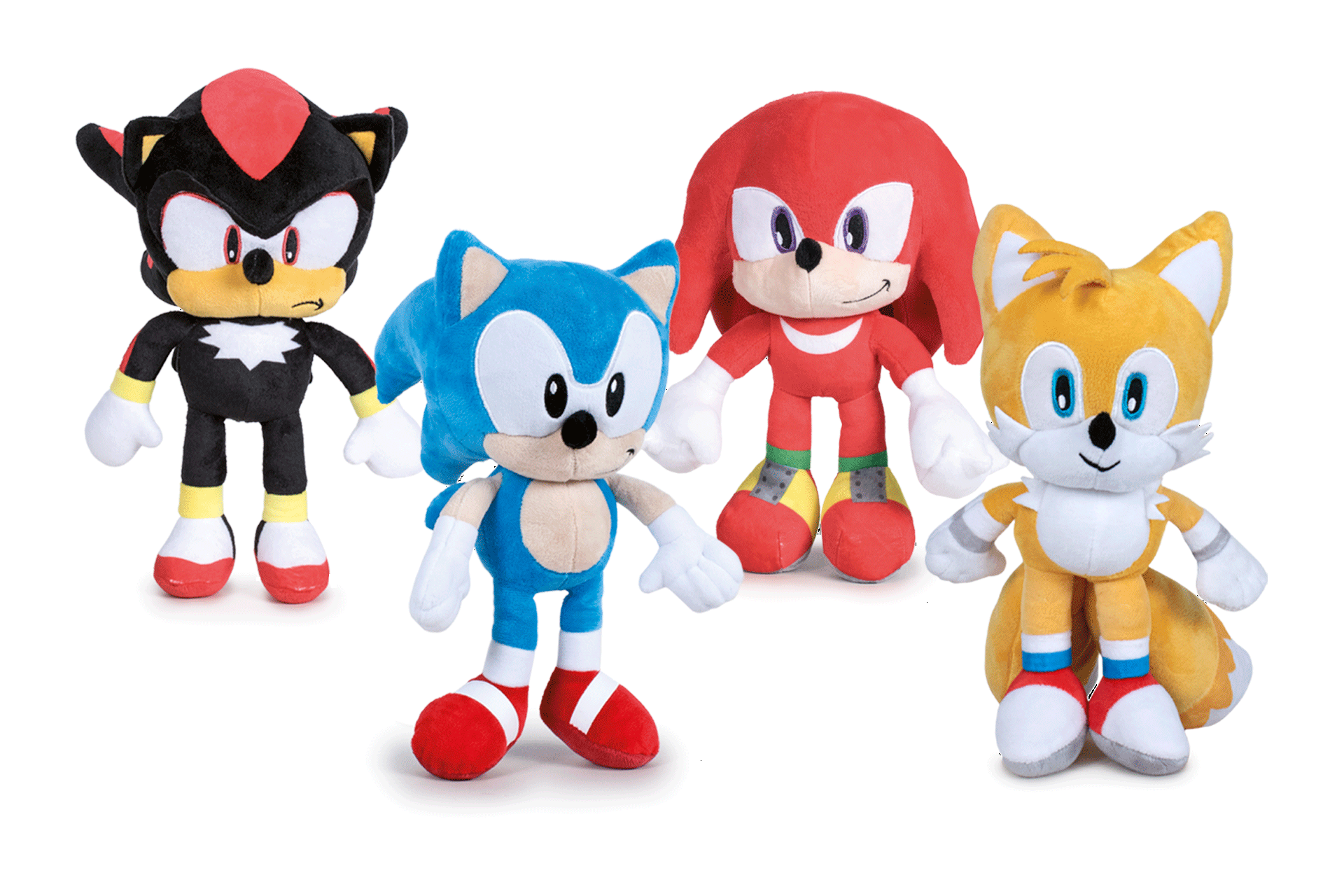 Peluche Sonic e Amici Knuckles Tails Shadow Riccio Supersonico Pupazzo Cm. 30