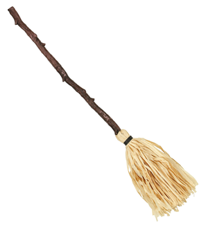 Vestito Carnevale + Accessori Strega Vestito Cappello Scopa Parrucca Halloween Bambina 2/3 Anni - 0250+6279s+03231
