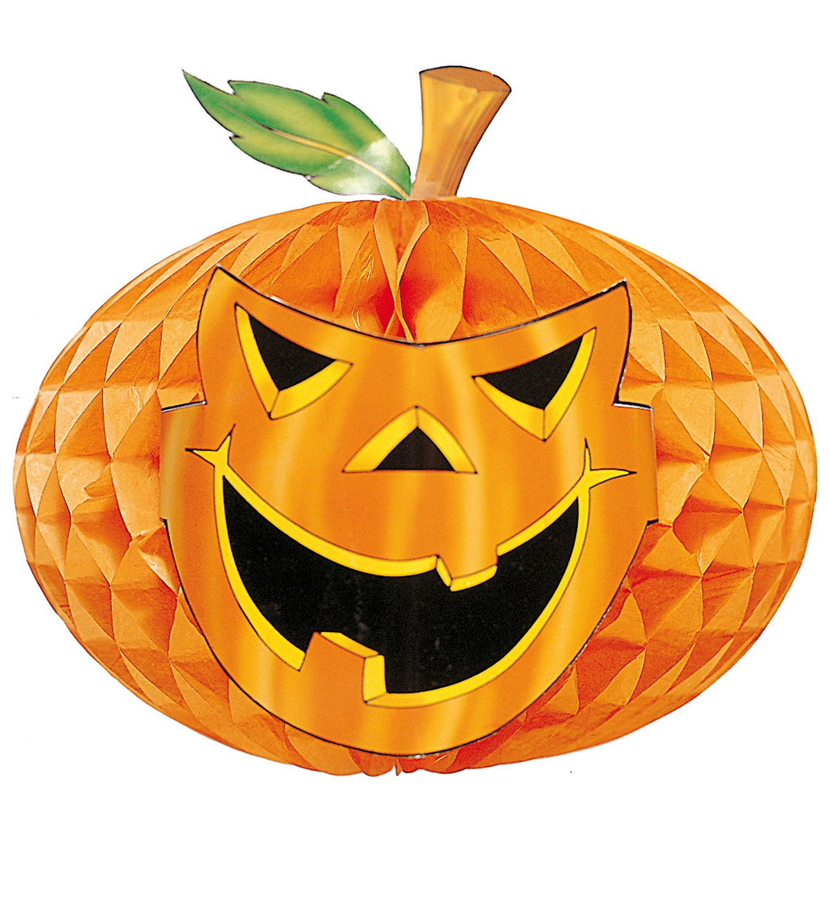 Decorazione in Carta Globo a Nido D'ape Zucca Ø 30 CM Festa Halloween Accessori - 5205g