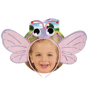 Cerchietto con Applicazioni Farfalla Accessori Travestimento Carnevale - 8208f