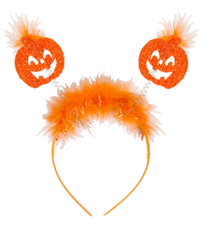 Cerchietto Applicazioni da Zucca Accessori Carnevale Halloween - 9806p