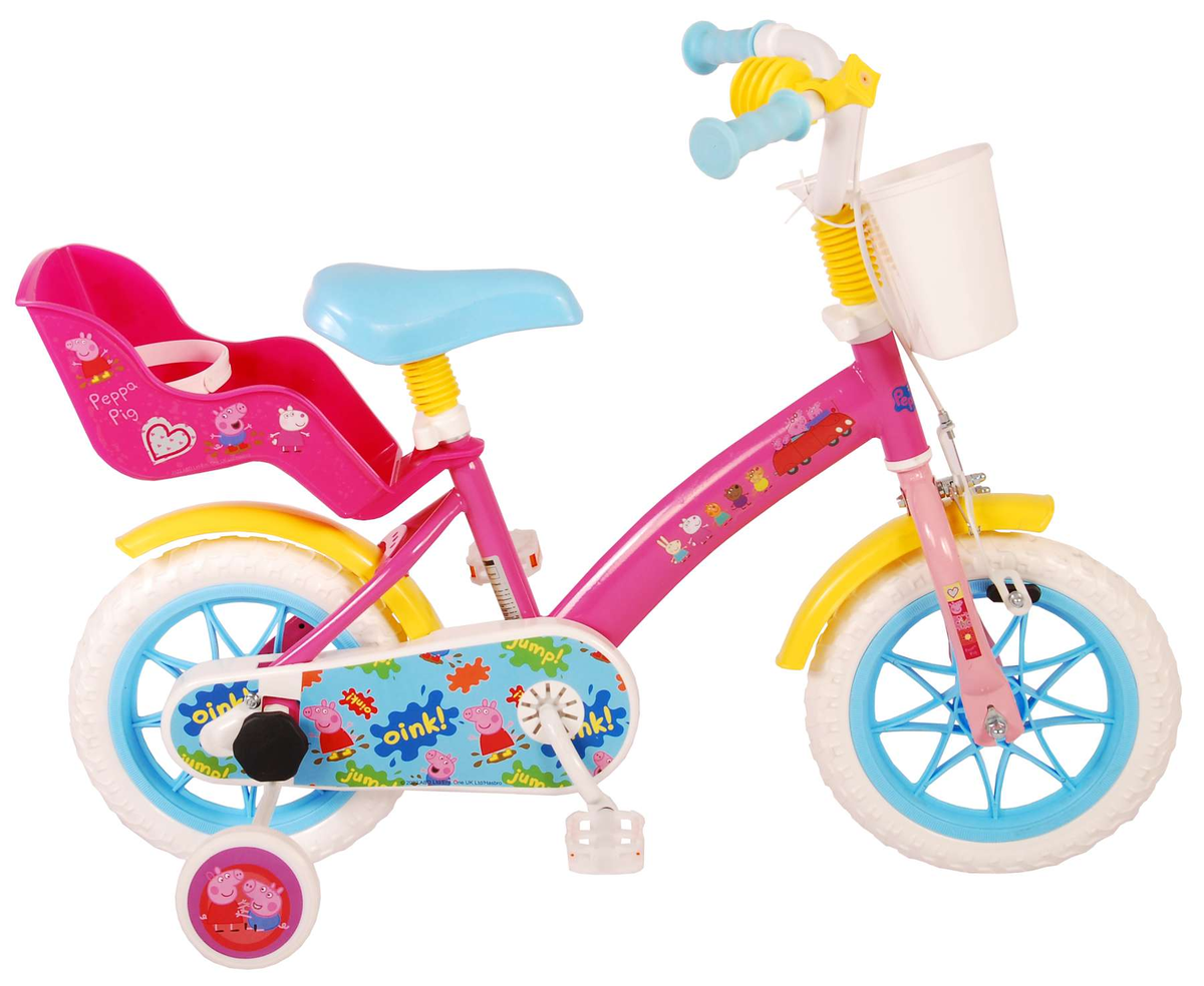 Bicicletta Peppa Pig 12" Età 3/4 Anni con Rotelle - 34593