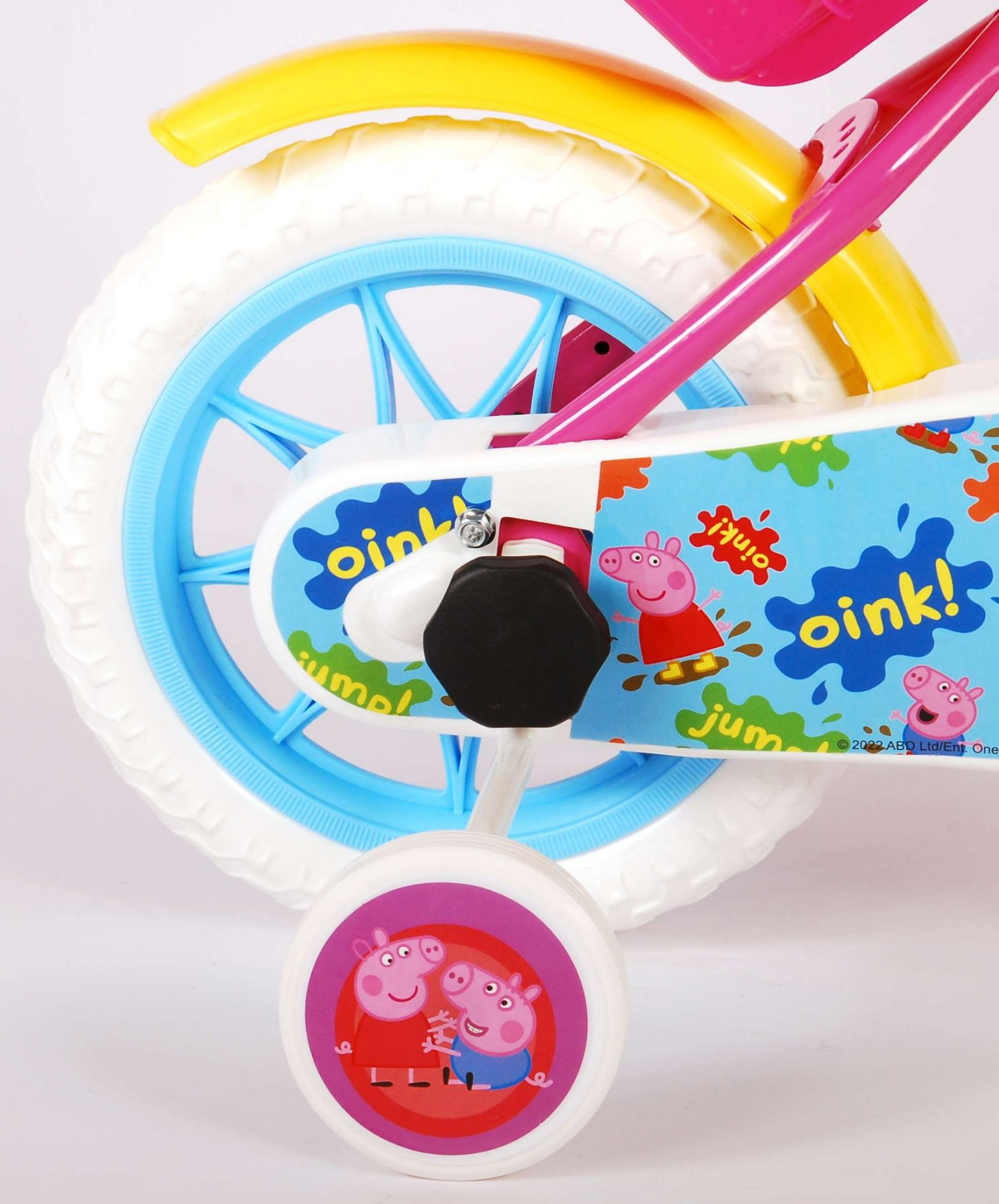 Bicicletta Peppa Pig 12" Età 3/4 Anni con Rotelle - 34593