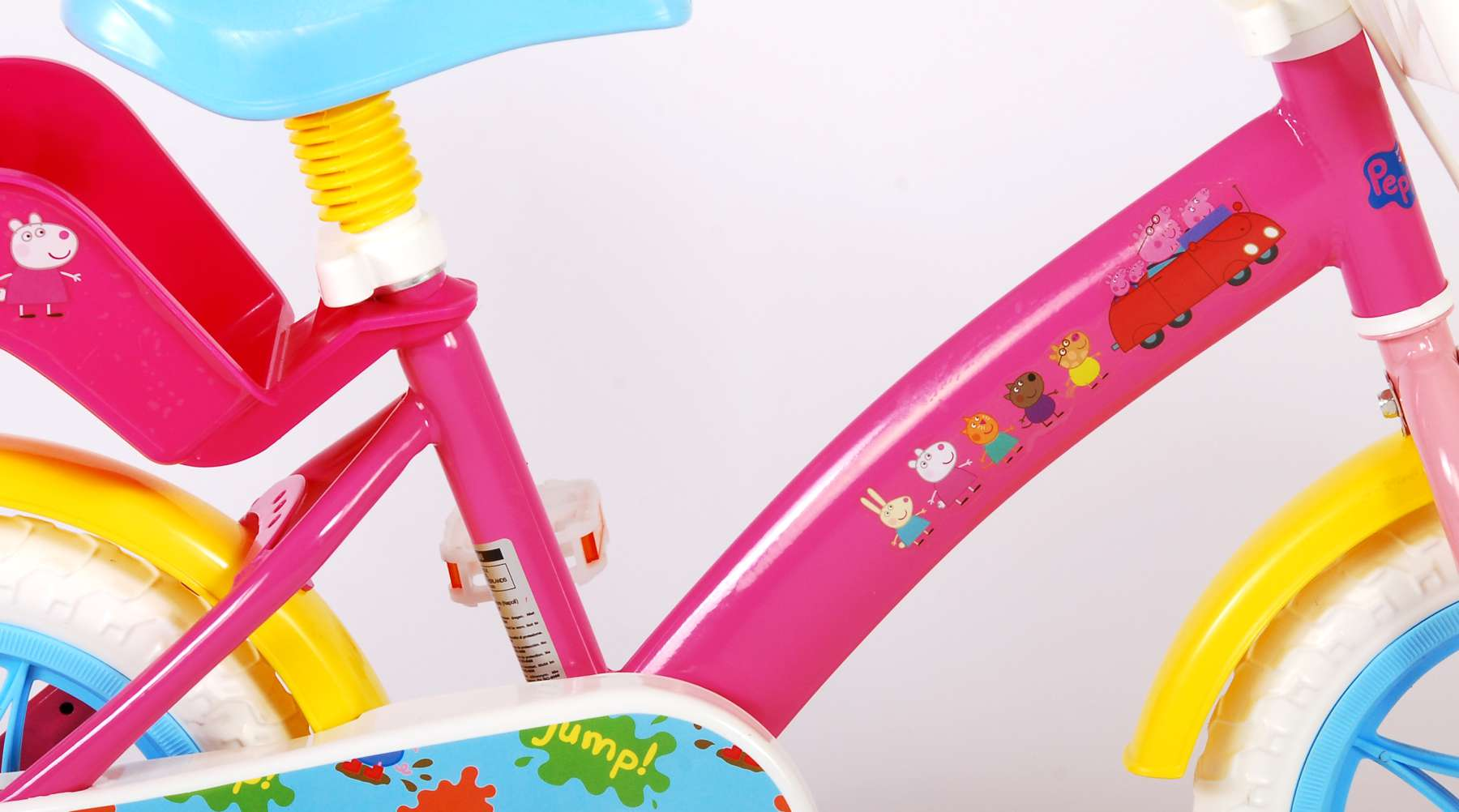 Bicicletta Peppa Pig 12" Età 3/4 Anni con Rotelle - 34593