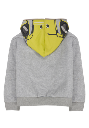 Felpa con Zip e Cappuccio Bambino Ragazzo Ubs2 90%co 10%vi - H229449