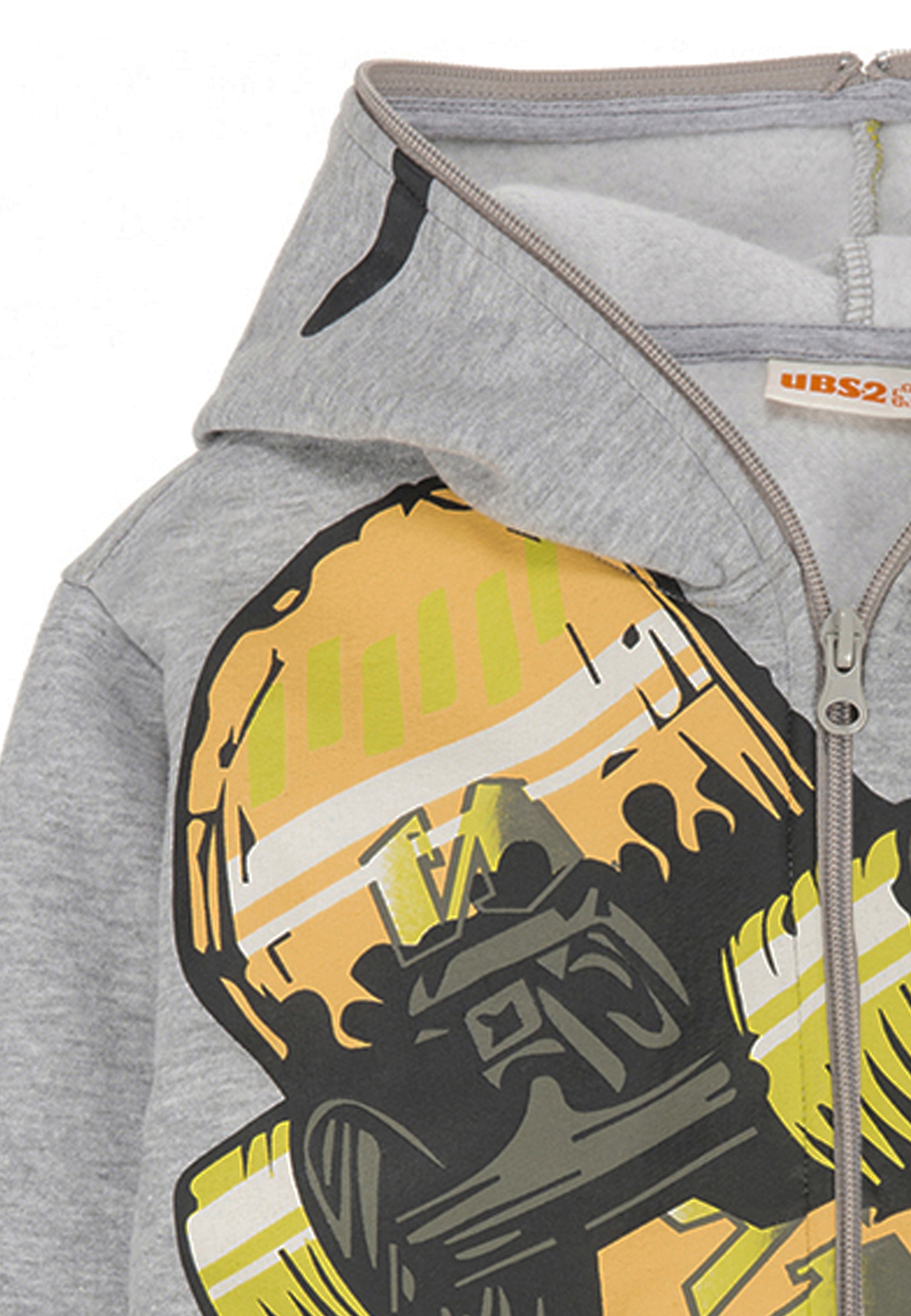 Felpa con Zip e Cappuccio Bambino Ragazzo Ubs2 90%co 10%vi - H229449