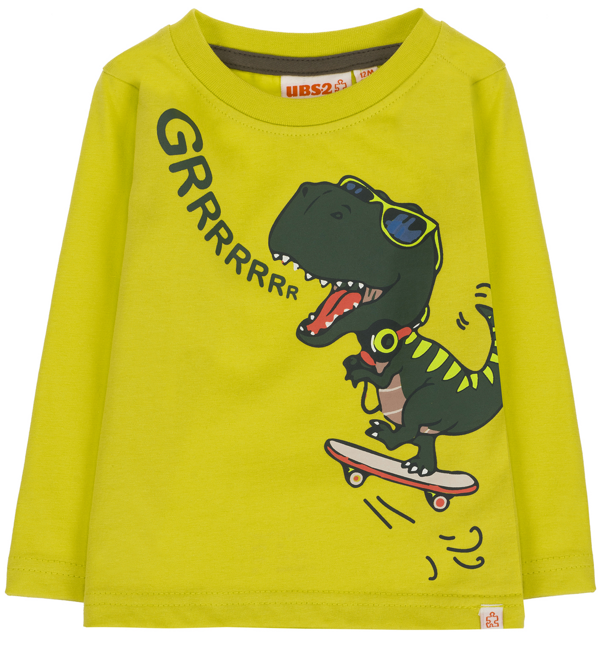 T-Shirt M.l. Dinosauri Neonato Bambino Ubs2 100%co Organico - H229638