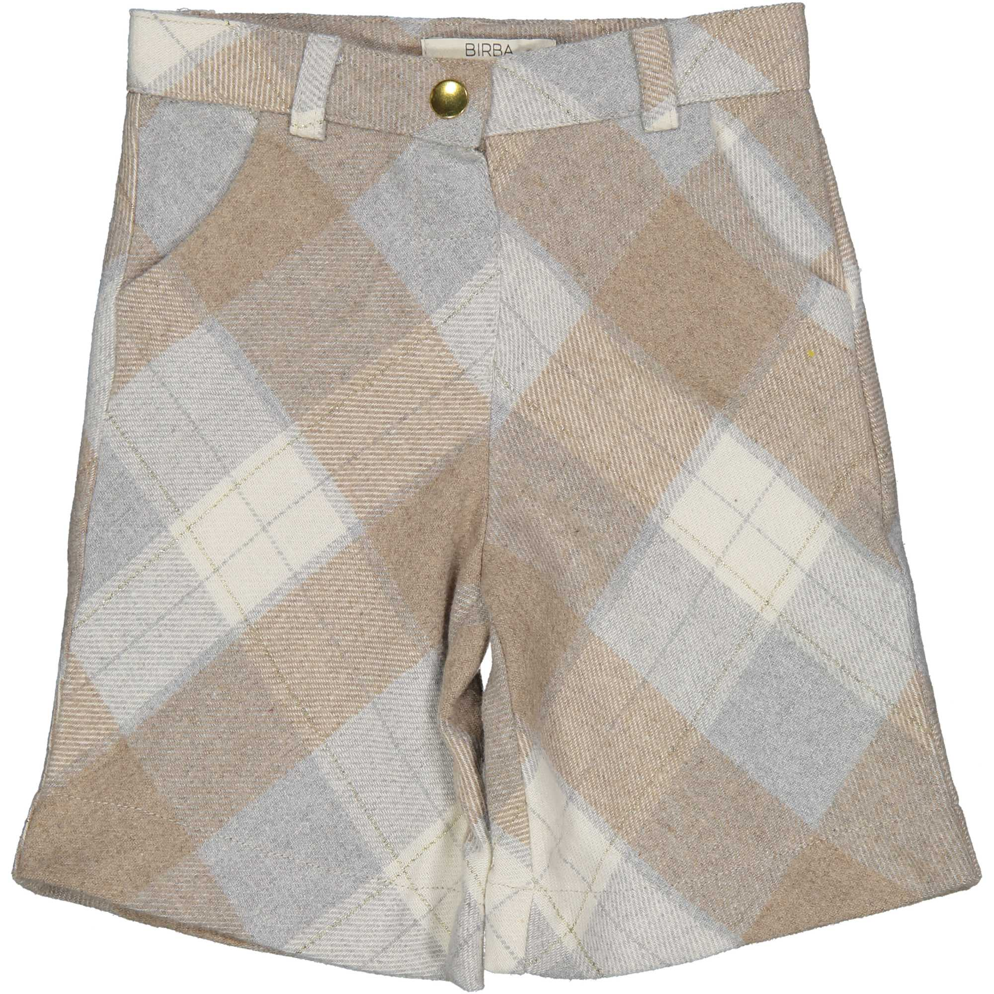Pantalone Lungo a Palazzo in Tessuto Laniero Scozzese Neonata Bambina Mauli - 52053.00.94z/p
