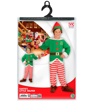 Costume Vestito Abito Travestimento Carnevale Natale Elfo 1/6 Anni
