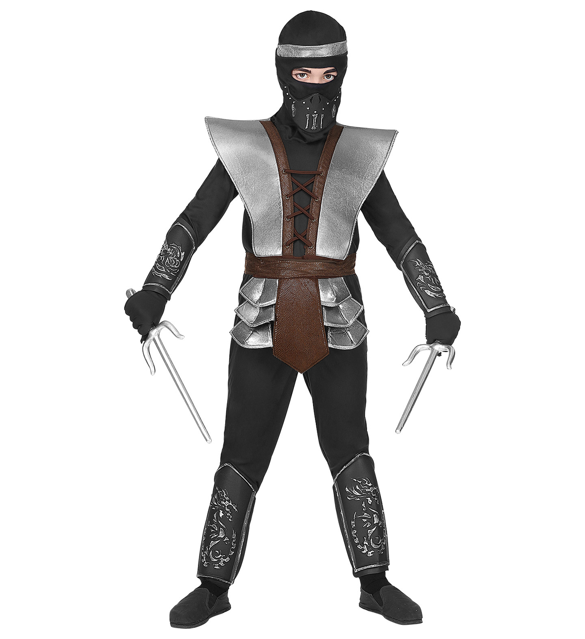 Costume Carnevale Master Ninja Bambino Abito Travestimento - 0707