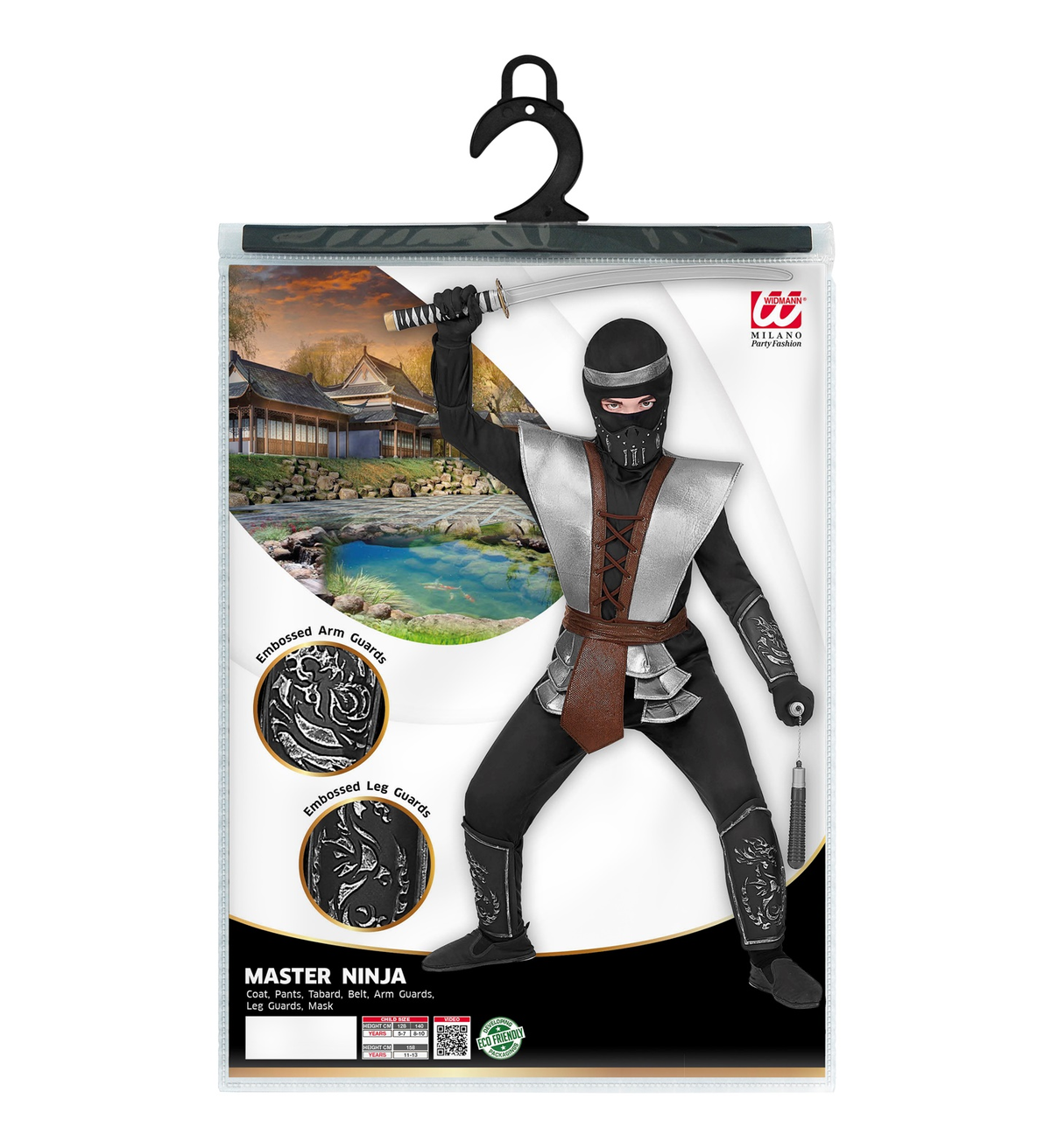 Costume Carnevale Master Ninja Bambino Abito Travestimento - 0707