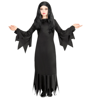 Costume Vestito Abito Travestimento Carnevale Halloween Bambina Mortisia - 0719