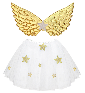 Set Travestimento Angelo Tutu Ali Accessori Carnevale Natale - 10322