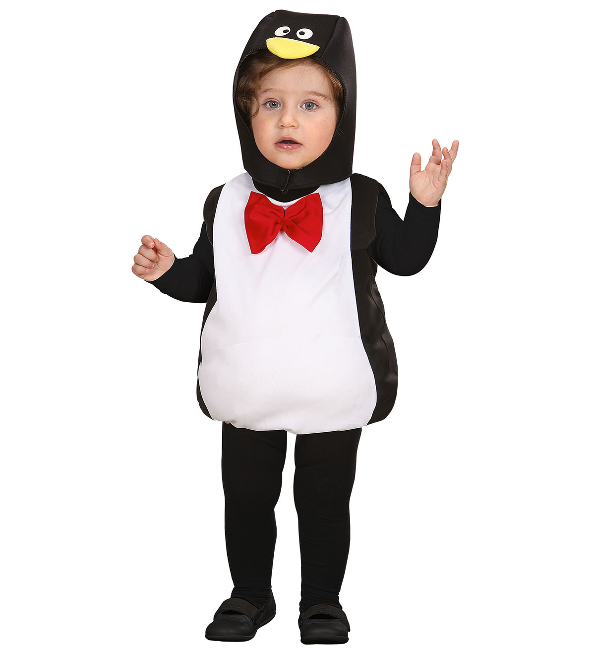 Costume Carnevale Pinguino Vestito Copricapo Bambino 1/3 Anni Abito Travestimento - 1895e