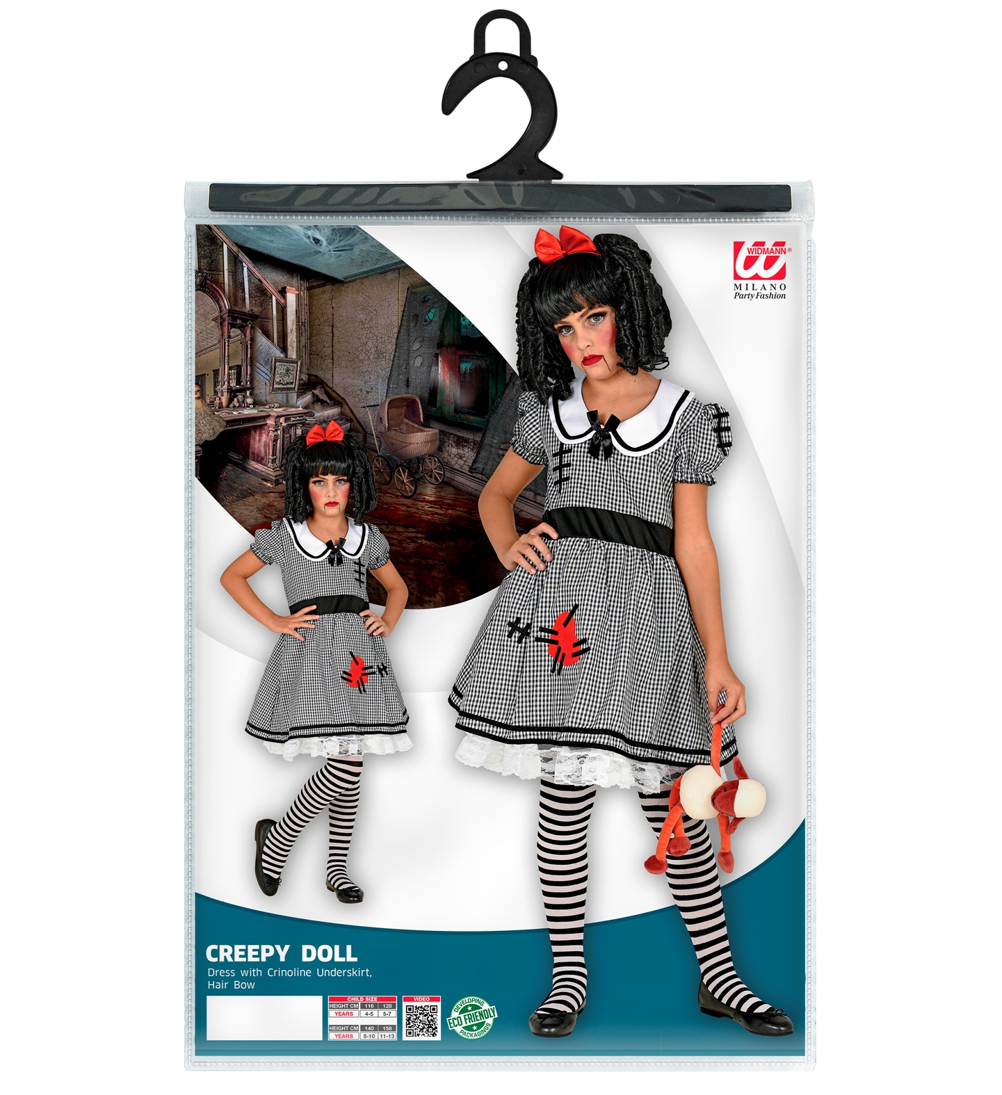 Costume Vestito Abito Travestimento Carnevale Halloween Bambina Bambola - 2022
