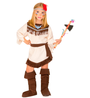 Costume Vestito Abito Travestimento Carnevale Halloween Cosplay Bambina Indiana - 4378