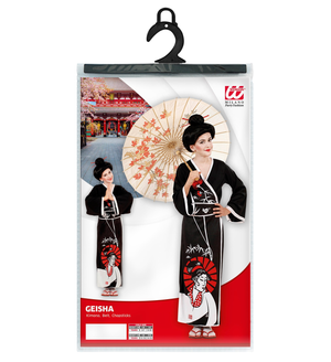 Costume Vestito Abito Travestimento Carnevale Geisha Bambina - 5736