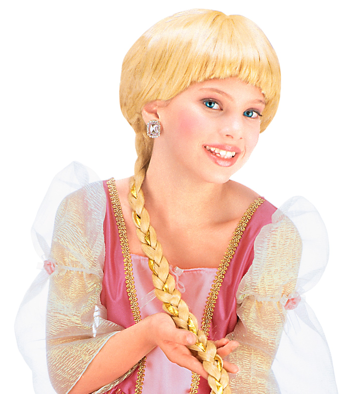 Parrucca Rapunzel con Treccia Extra Lunga Accessori per Abito Vestito Travestimento Carnevale - 6290r