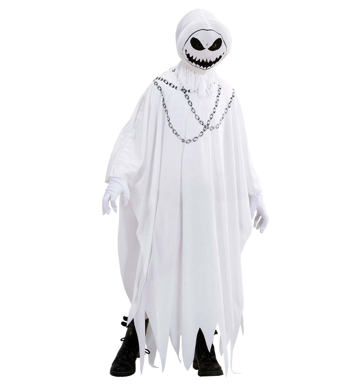 Costume Vestito Abito Travestimento Carnevale Halloween Fantasma Maligno Bambino - 7462