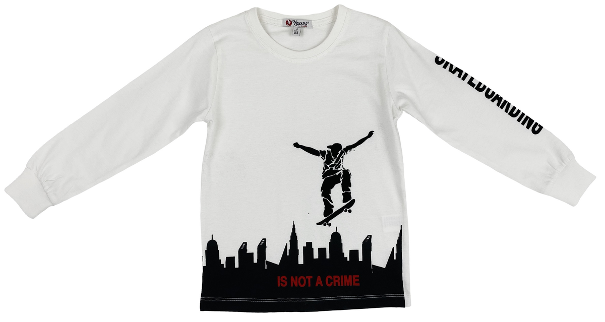 T-Shirt M.l. Maglietta Yours Baby Bambino 100% Co - Ay6097