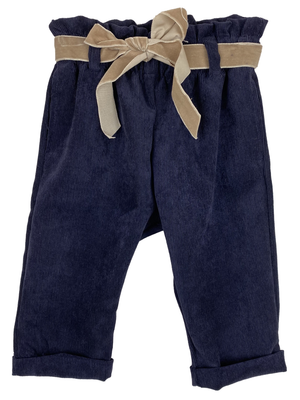 Pantalone L. in Velluto Yours Culla Neonata  Bambina 85%pl 12%co 3%el - Ay5072