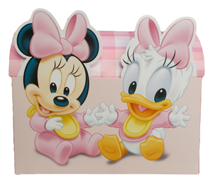 Baule Porta Bomboniere DISNEY Minnie e Paperina Cm. 33x16x26