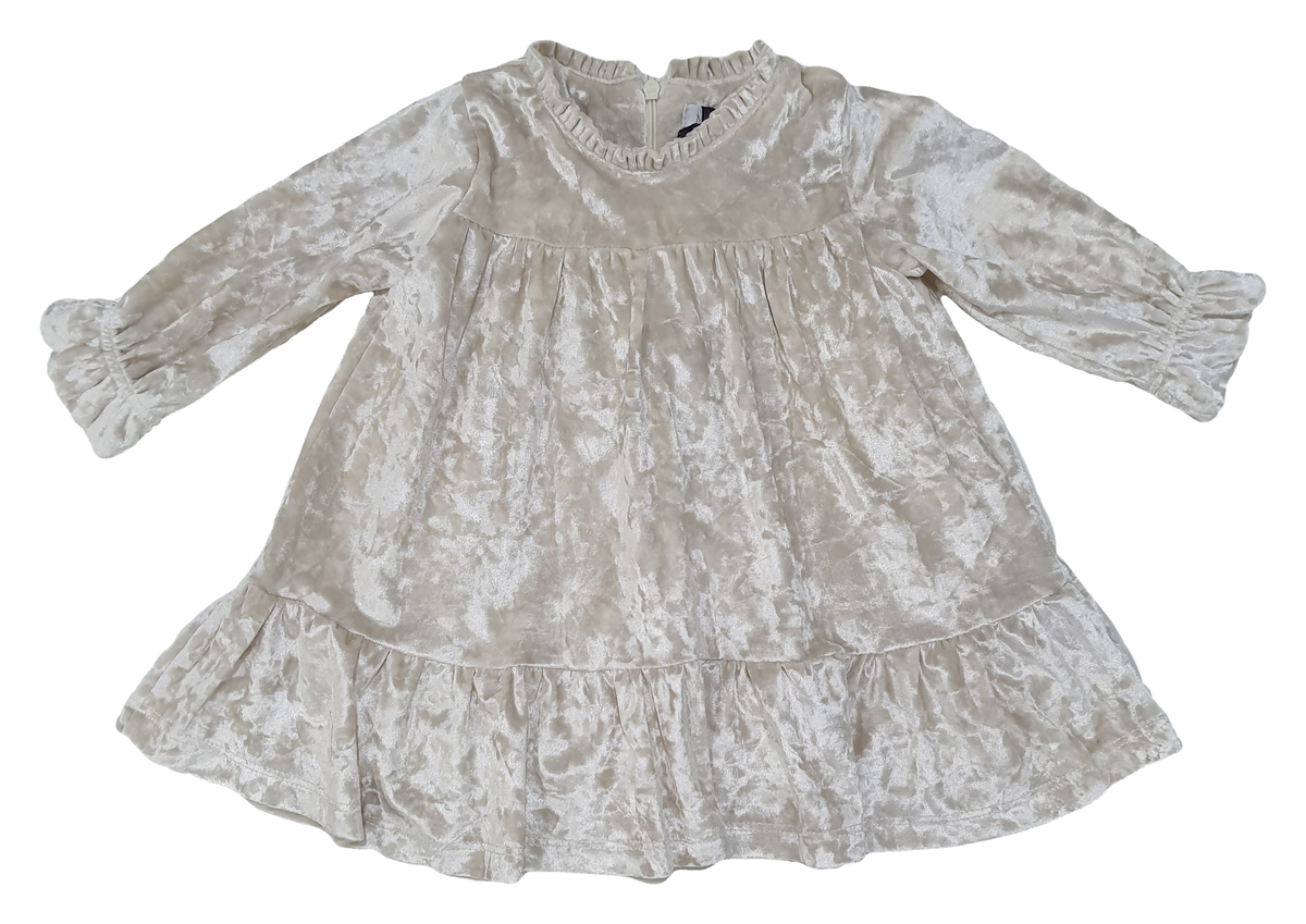 Scamiciata Meilisa Bai Girl Neonata Vestito Abito 93%pes 7%ea - Fl4723