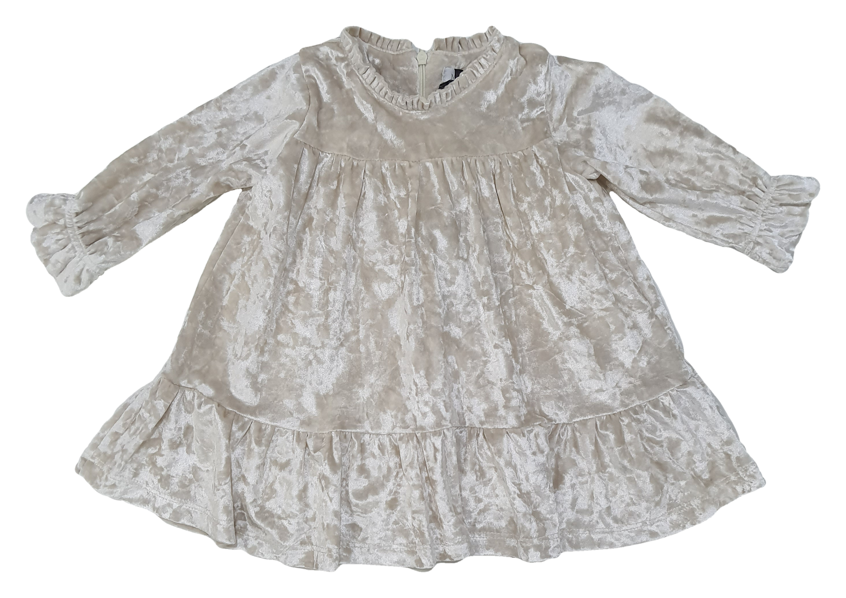 Scamiciata Meilisa Bai Girl Neonata Vestito Abito 93%pes 7%ea - Fl4723