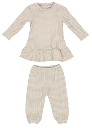 Completo Felpa Maxi + Leggins Meilisa Bai Girl Neonata 54%vi 26%ny 20%pl - Fl47221