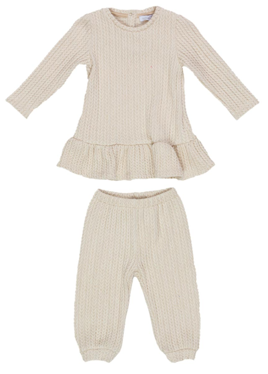 Completo Felpa Maxi + Leggins Meilisa Bai Girl Neonata 54%vi 26%ny 20%pl - Fl47221