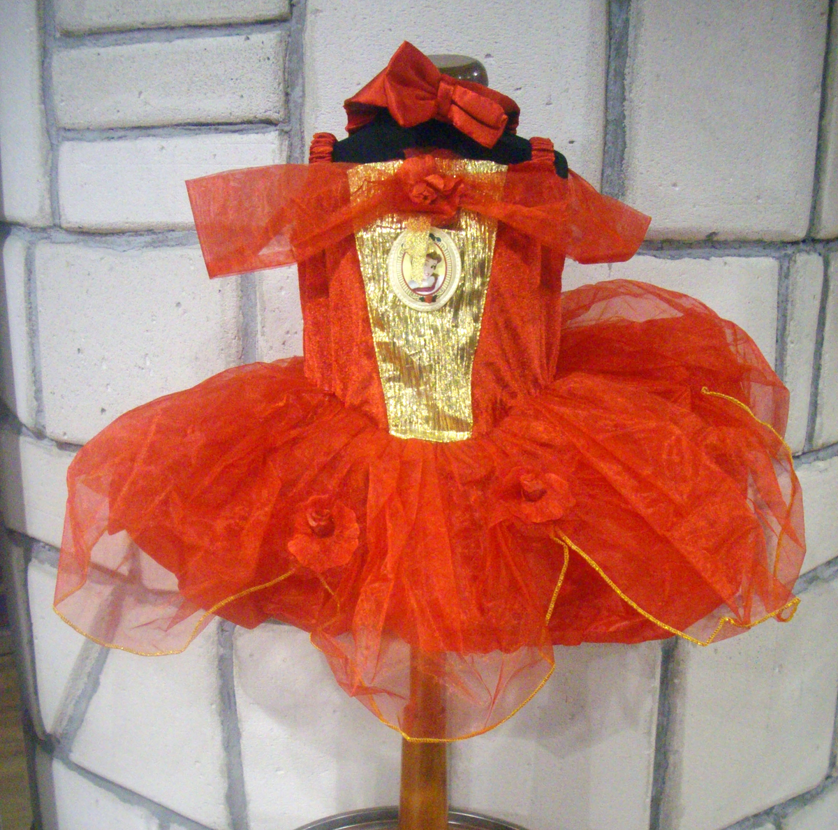 Vestito di Carnevale Principessa Bella DISNEY Ballerina Neonata Mesi 12/18
