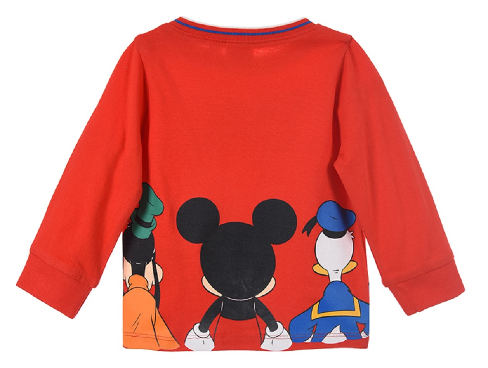 T-Shirt M.l. Mickey Mouse DISNEY Topolino Maglietta Neonato Sun City - Vh0009rosso
