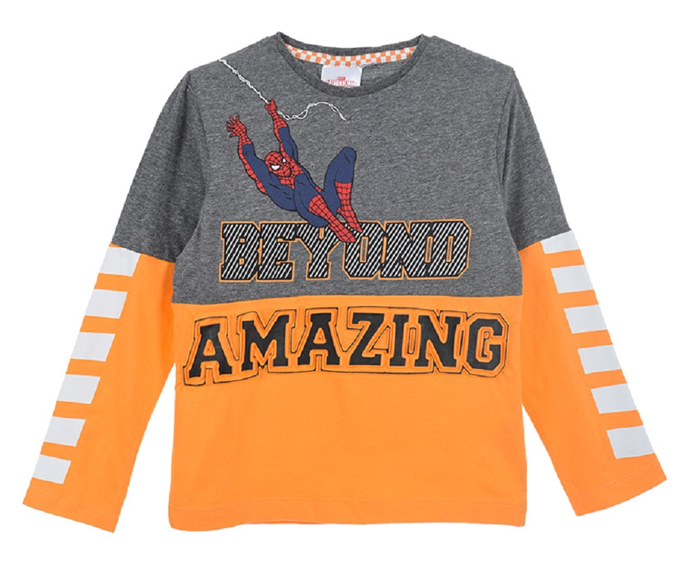 T-Shirt M.l. Spiderman MARVEL Bambino Ragazzo Sun City - Vh1158arancione