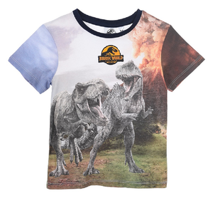 T-Shirt M.c. Jurassic World Bambino Ragazzo Sun City - Vh1202grigio